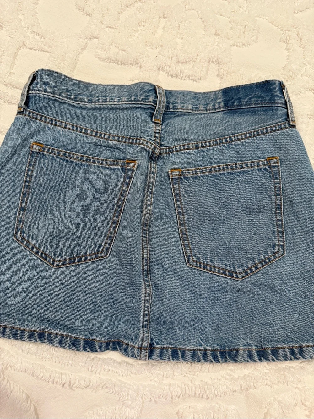 Abercrombie & Fitch Light Blue Denim Mini Skirt - Picture 2 of 3